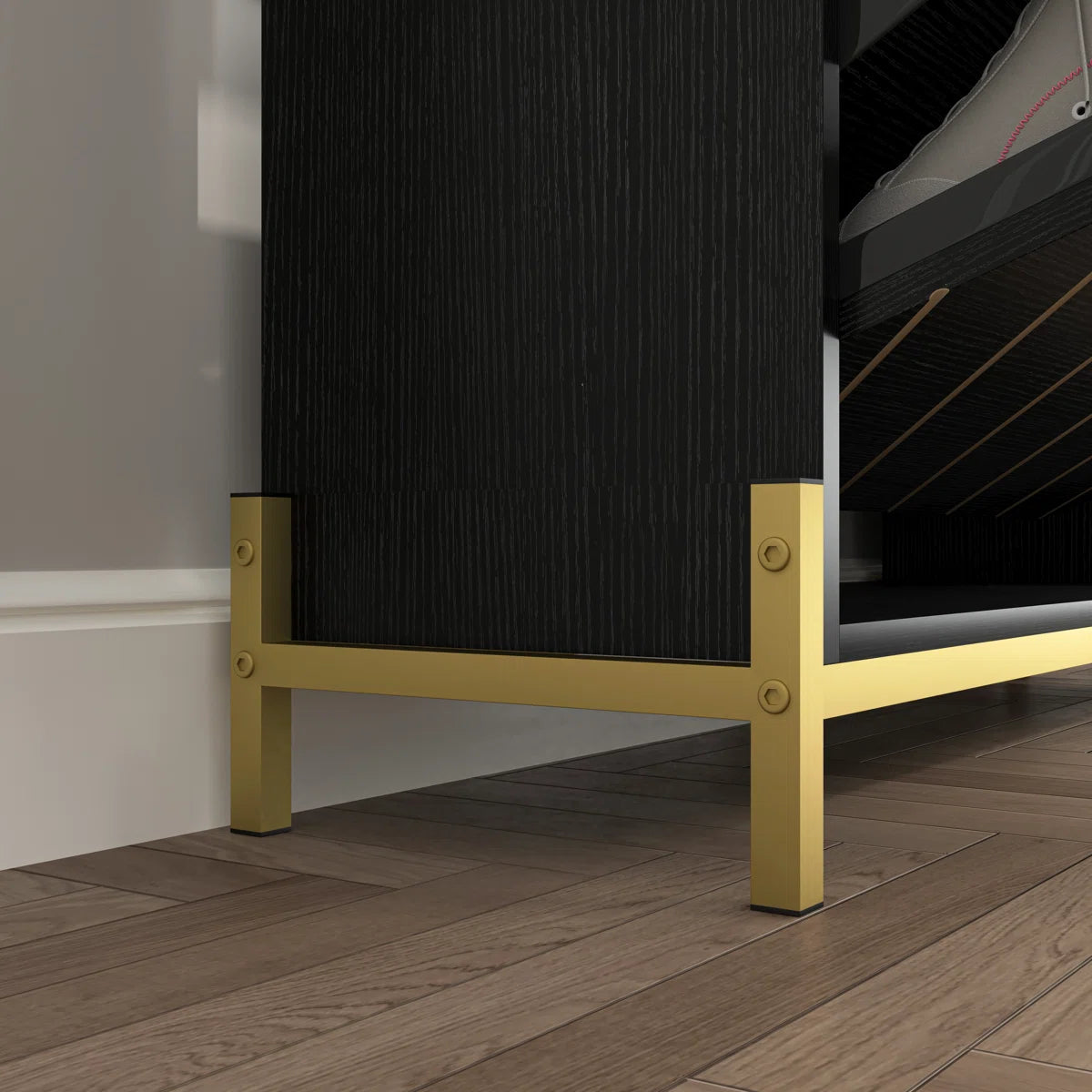 Modern 3-Drawer Shoe Cabinet