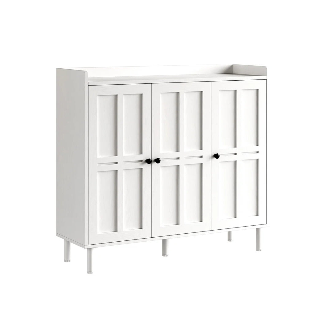 5-Tier 30 Pairs Shoe Cabinet With 3 Doors And Adjustable Shelves For Entryway